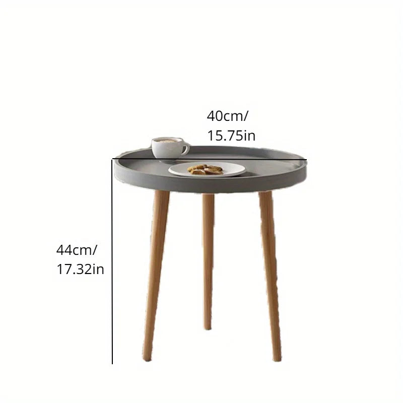 Noé-Table d’appoint ronde style nordique – Élégance minimaliste