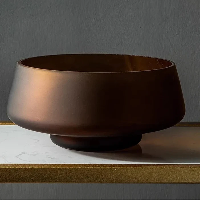 Vase en verre dépoli – Décoration florale & hydroponique