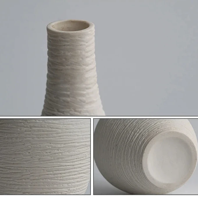 Valo-Vase décoratif en céramique style nordique – Élégance minimaliste