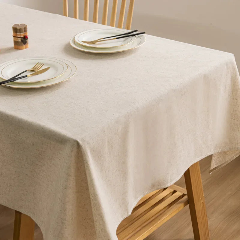 Houda-Nappe effet lin naturel – Élégance minimaliste