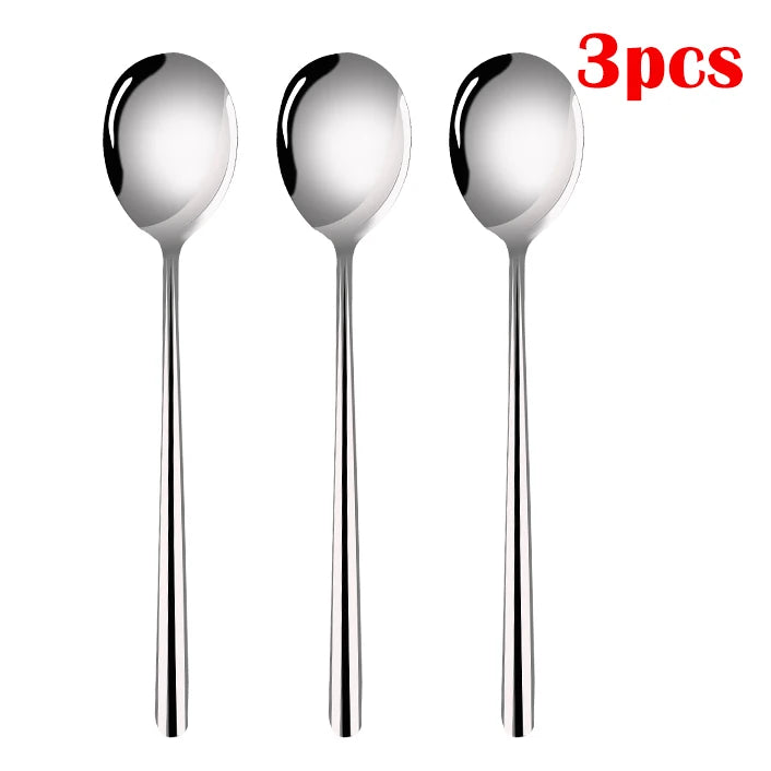 Pila-Set de couverts en acier inoxydable argenté – design épuré