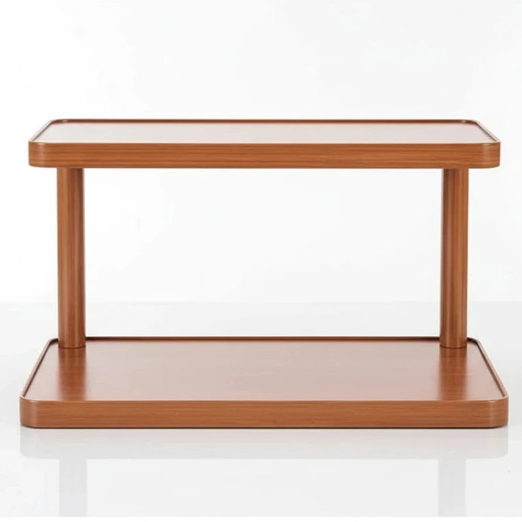 Étagère de rangement en bois 2 niveaux – Élégance et organisation