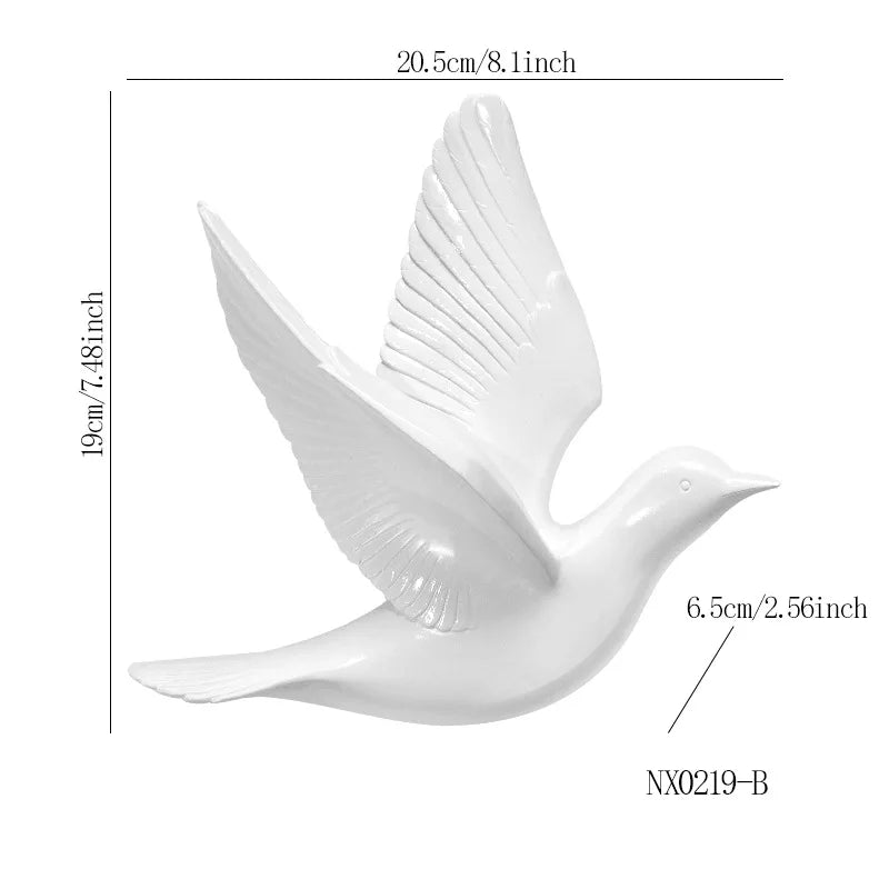 Vola-Décoration murale oiseaux dorés – Design bohème chic et moderne