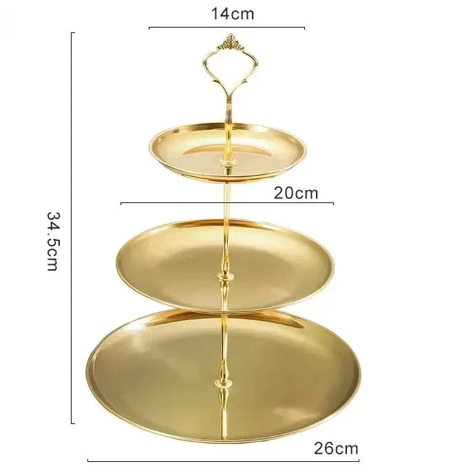 Présentoir à dessert 2 ou 3 niveaux – plateau élégant de présentation