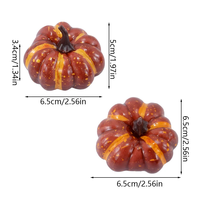 Mini citrouille artificielle décorative – Ornement d’automne