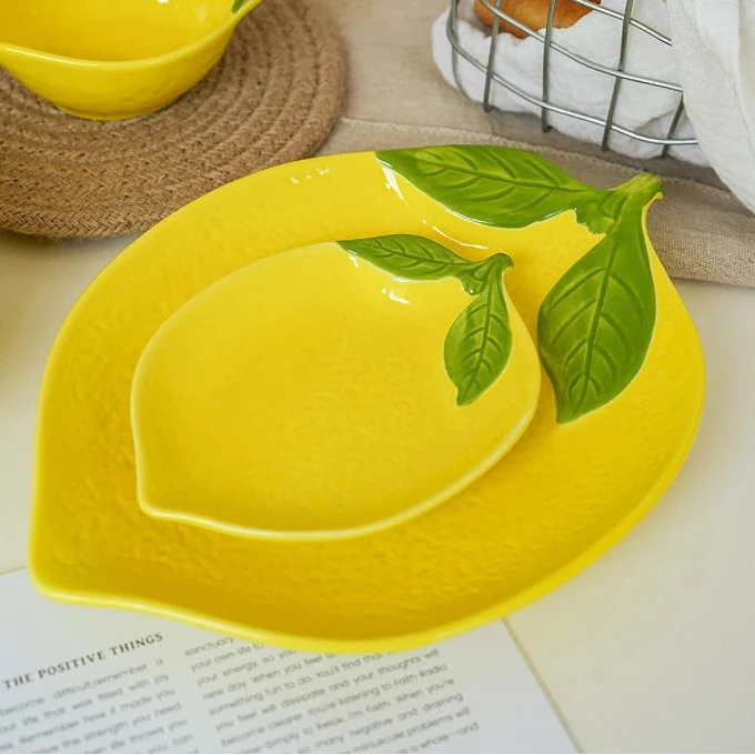 Lemon-Assiette citron design – L'italie dans votre assiette