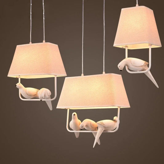Bird-Suspension oiseaux design – lumière blanche ou chaude