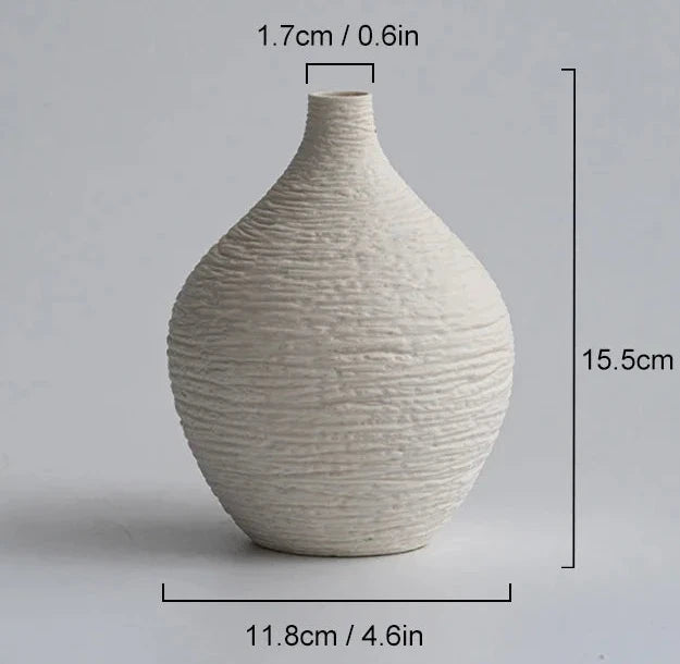 Valo-Vase décoratif en céramique style nordique – Élégance minimaliste