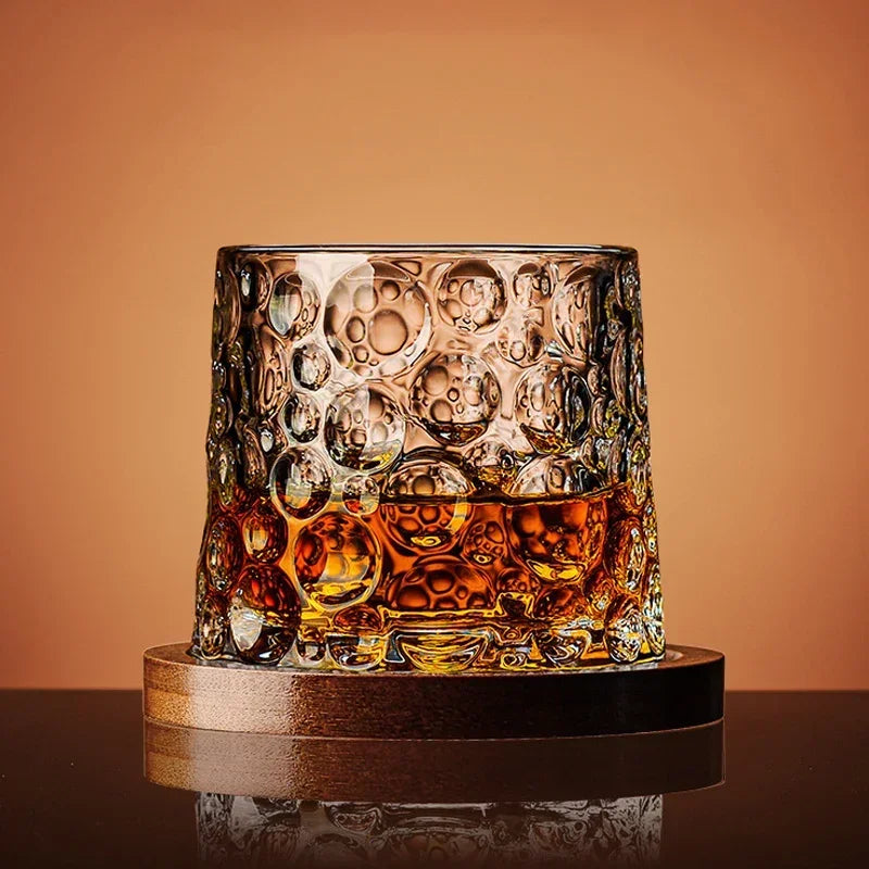 Dallas-Verre à whisky texturé rotatif – 280 ml