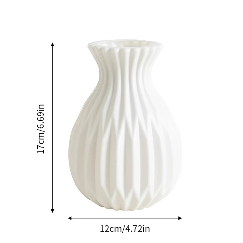 Maro-Vase décoratif nordique texturé – Design élégant et moderne