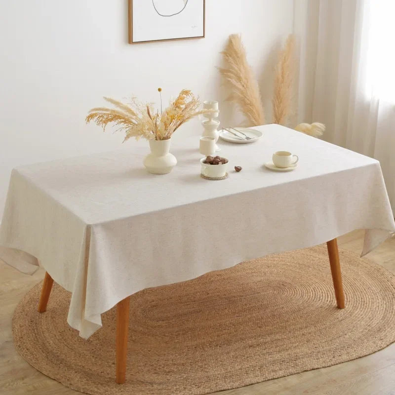 Houda-Nappe effet lin naturel – Élégance minimaliste
