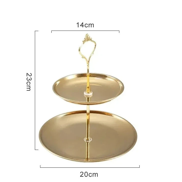 Présentoir à dessert 2 ou 3 niveaux – plateau élégant de présentation