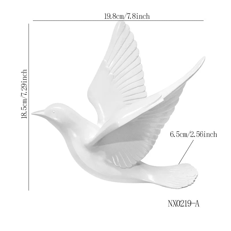 Vola-Décoration murale oiseaux dorés – Design bohème chic et moderne