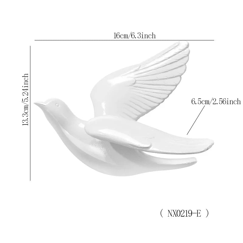 Vola-Décoration murale oiseaux dorés – Design bohème chic et moderne