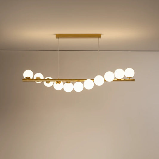 Vella-Lustre design suspendu à globes LED – suspension moderne salle à manger