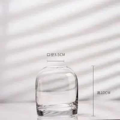 Vase en verre fumé ou transparent – Style européen