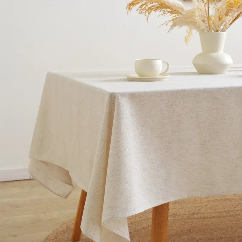 Houda-Nappe effet lin naturel – Élégance minimaliste