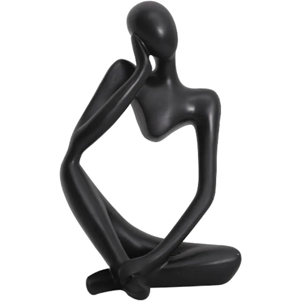 servil-Sculpture décorative minimaliste en résine – Objet design moderne
