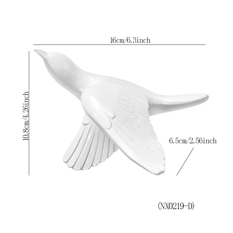 Vola-Décoration murale oiseaux dorés – Design bohème chic et moderne