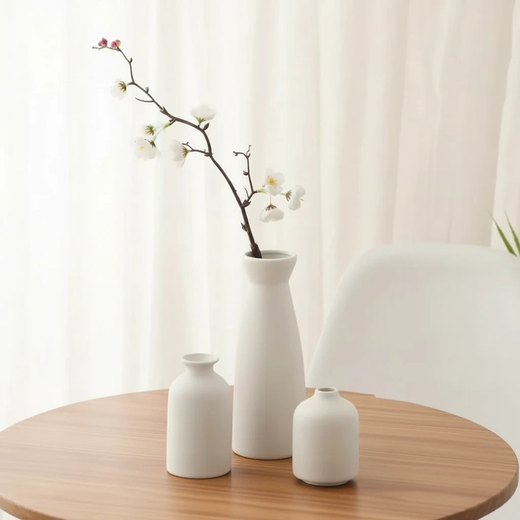 devu-Trio de vases décoratifs en céramique style nordique