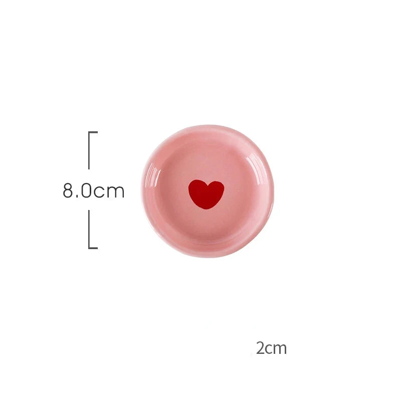 Love-Vaisselle cœur rose en céramique – assortiment de table