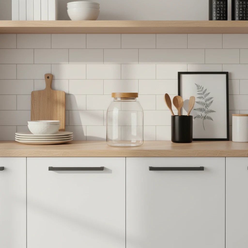 prato-Bocaux en verre grand format avec couvercle bois – Rangement élégant