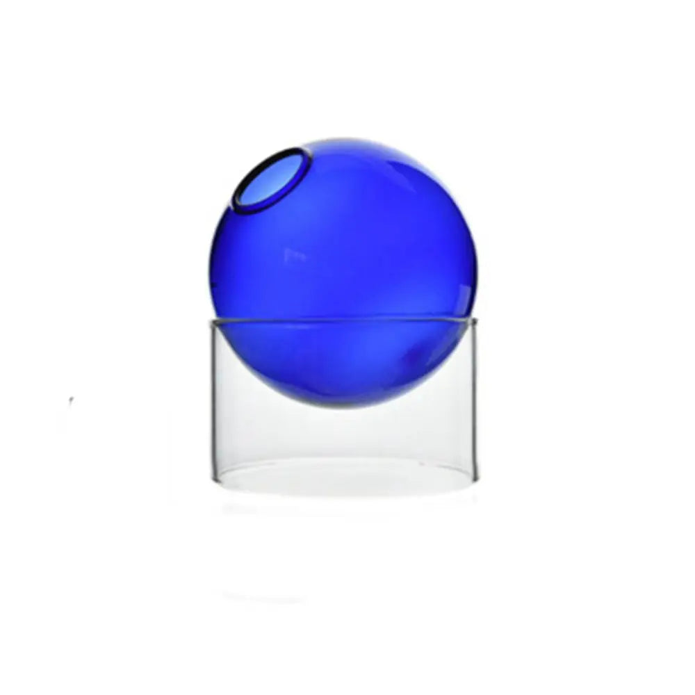 Vase Soliflore Boule en Verre Coloré