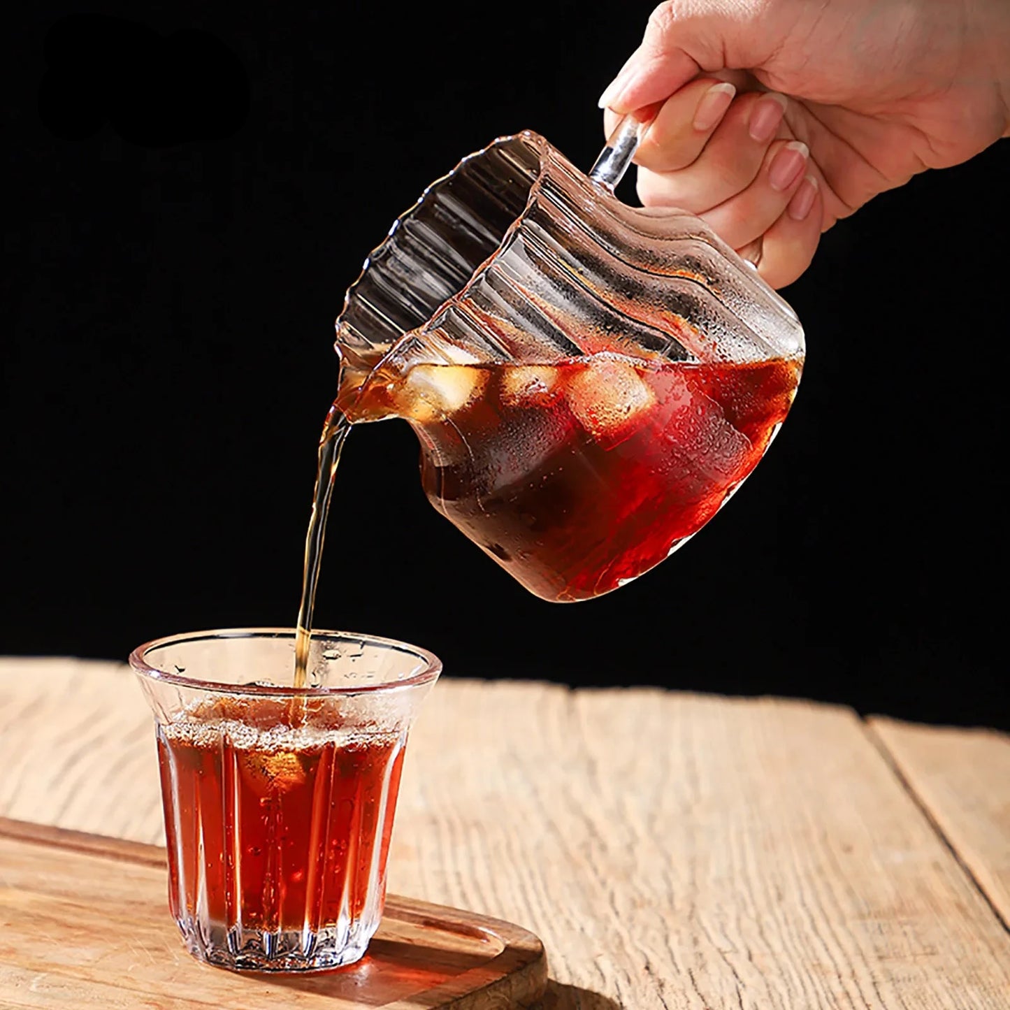 Slow-Cafetière Coffee en Verre avec Filtre