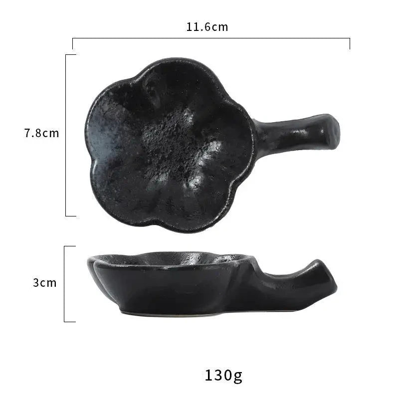 Fleura-Coupelles à sauce en céramique – Élégance japonaise minimaliste