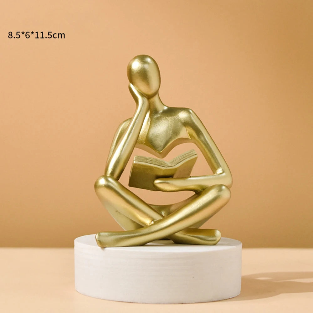 Arthis-Statue décorative en résine – Silhouette artistique minimaliste