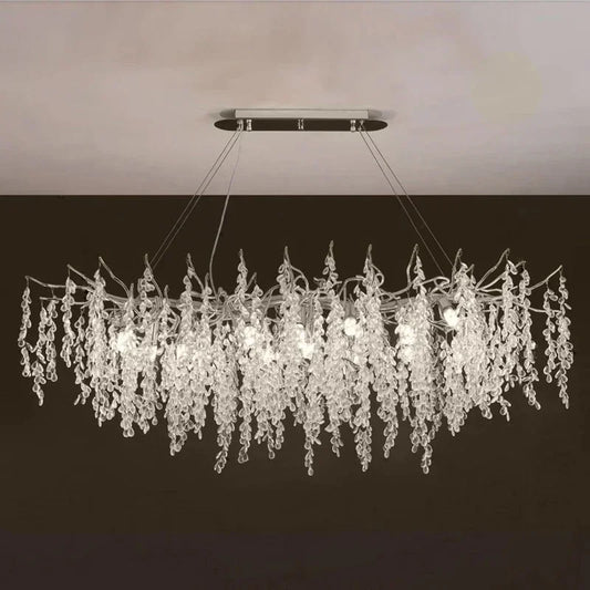 Dubaï-Suspension cristal moderne dorée – lustre design salon