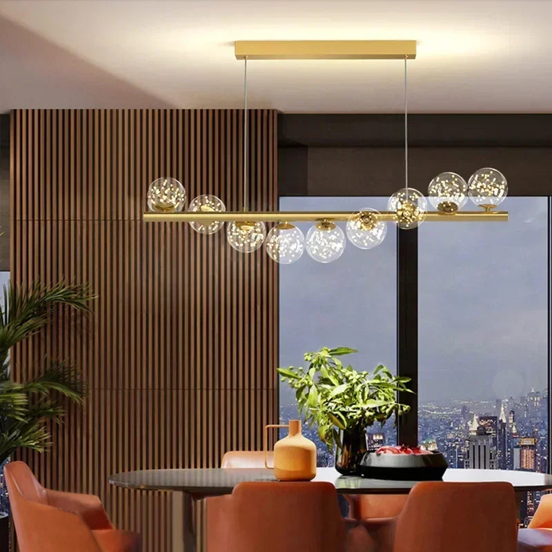 Vella-Lustre design suspendu à globes LED – suspension moderne salle à manger