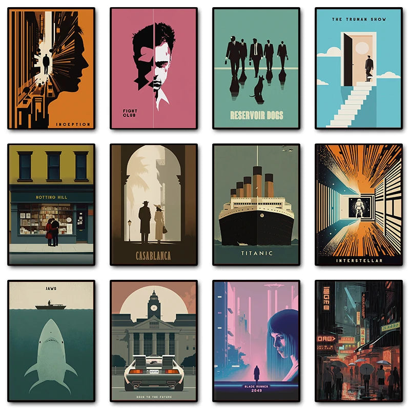 Palma-Affiche murale minimaliste vintage – Collection cinéma classique