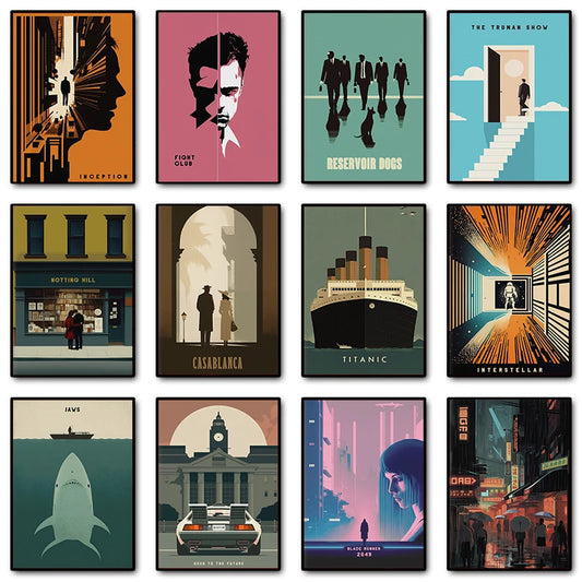 Palma-Affiche murale minimaliste vintage – Collection cinéma classique
