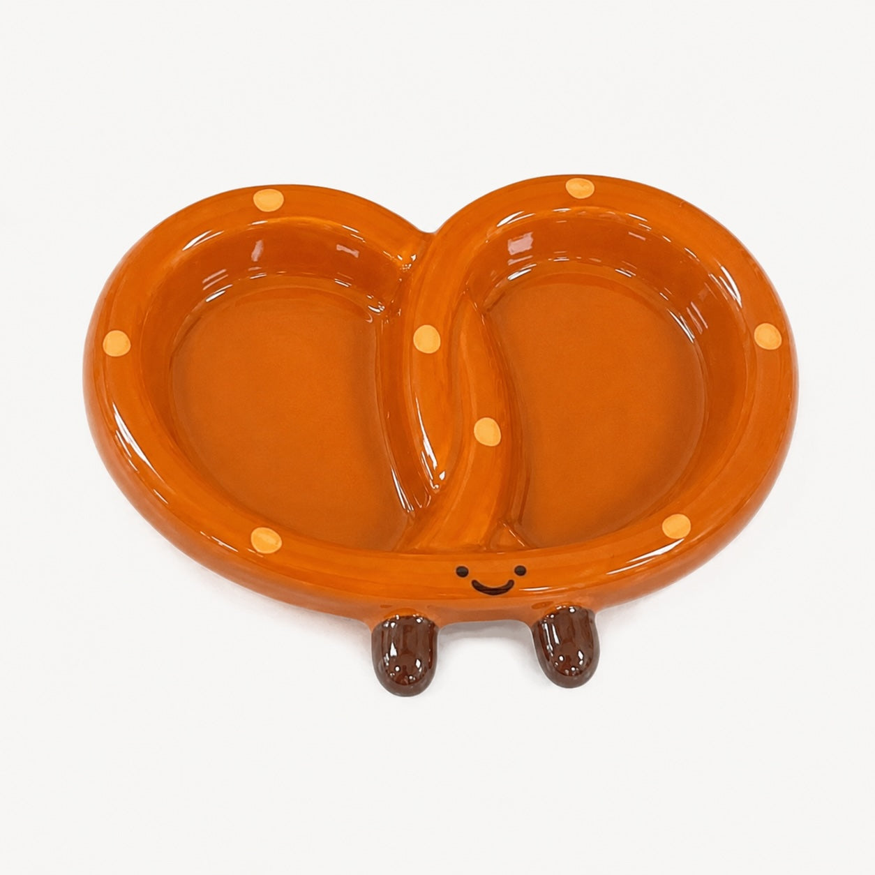 Serina-Assiette petit-déjeuner en céramique – Croissant, Bretzel ou Baguette